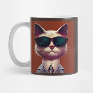 Cool Cat in Shades and a Suit Mug